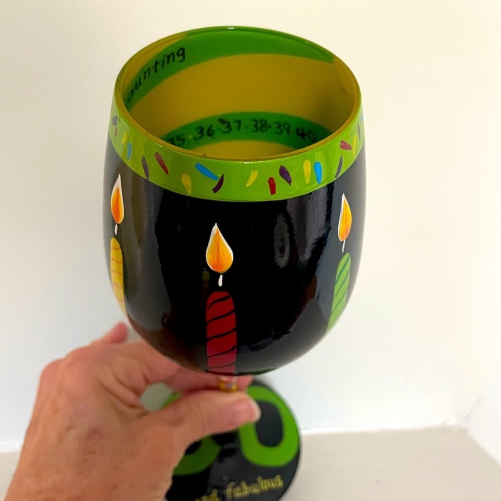 Lolita Wine Glass 50th Birthday “50 & Fabulous” - Picture 3 of 7